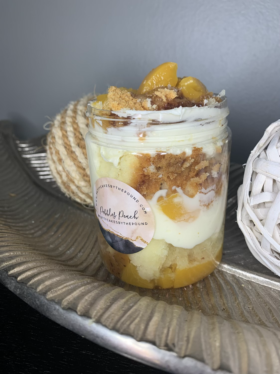 Pebble’s Peach Poundcake Jar image 1