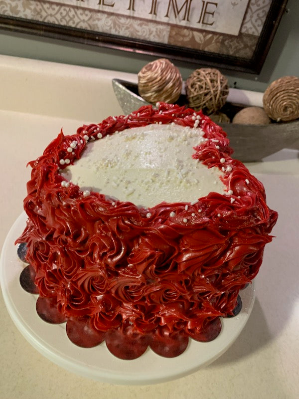 8 in Heart Shaped 3 layer Cake image 0