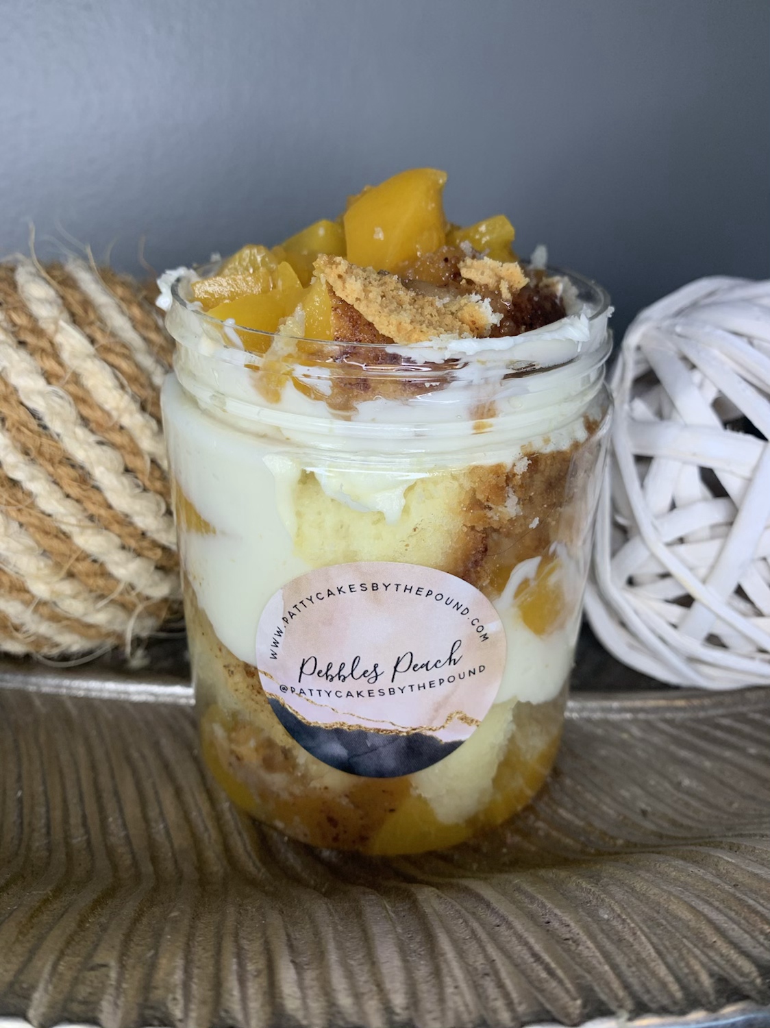 Pebble’s Peach Poundcake Jar image 0
